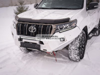 Бампер силовой передний STC тип Revo Toyota Land Cruiser Prado 150 2017+ защитная дуга, птф, дальний свет