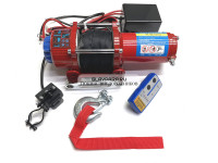 Лебедка электрическая 12 V Electric Winch 4500 lbs 2120 кг синтетический трос на квадроцикл/снегоход/лодку