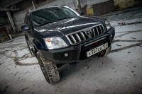 Бампер силовой передний STC тип Revo для Toyota Land Cruiser Prado 120 с противотуманными фарами