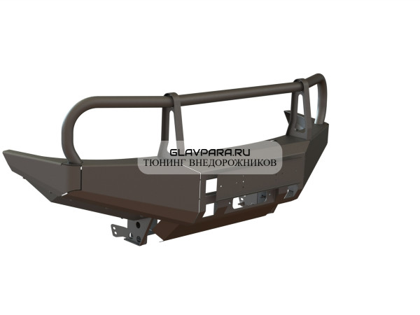 Бампер силовой передний STC Mitsubishi Pajero Sport 2008-2015/L200 2013-2015 защита фар