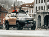 Силовой бампер передний RIVAL алюминиевый Toyota Hilux Revo 2015-2019 (без ПТФ) 2D.5701.1.B-NL