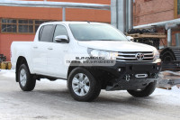 Силовой бампер передний RIVAL алюминиевый Toyota Hilux Revo 2015-2019 (без ПТФ) 2D.5701.1.B-NL