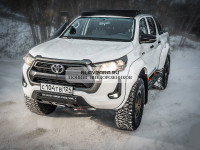 Мини силовик STC Toyota Hilux 2020+ площадка дя лебедки, дальний свет