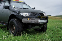 Бампер силовой передний STC тип Revo Mitsubishi L200 2006-2015 защитная дуга, птф, дальний свет