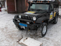 Передний силовой бампер алюминиевый KDT для Jeep Wrangler