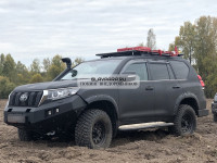 Бампер силовой передний STC тип Revo Toyota Land Cruiser Prado 150 2017+ с ПТФ