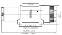 Лебёдка для квадроцикла снегохода 12V Runva 4500A lbs 2041 кг стальной трос