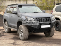 Бампер силовой передний STC тип Revo Toyota Land Cruiser Prado 150 2009-2013 с защитной дугой и ПТФ