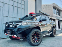 Бампер силовой передний RIVAL алюминиевый Mitsubishi L200 2018+ рестайлинг (без ПТФ)