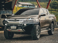 Бампер силовой передний RIVAL алюминиевый Mitsubishi L200 2018+ рестайлинг (без ПТФ)