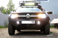 Силовой бампер передний АМЗ для Renault Duster серия Professional