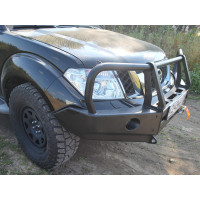 Передний силовой бампер АМЗ для Nissan Navara D40 / Pathfinder R51 (серия Т)