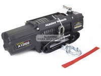 Лебедка электрическая автомобильная Master Winch A12000S 12V 5450 кг с синтетическим тросом IP67