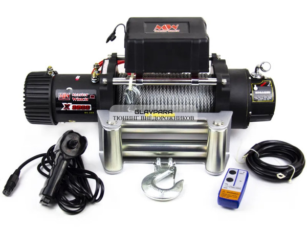 Лебедка электрическая автомобильная Master Winch X9500 12V 4310 кг со стальным тросом IP68