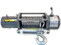 Лебедка электрическая 12V Electric Winch 12000lbs / 5443 кг IP66 синтетический трос 8х18