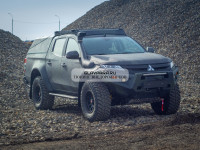 Багажник экспедиционный STC Mitsubishi L200 2015+/Fiat Fullback ШТОРКА с дальним светом