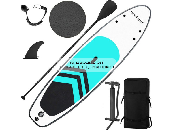 Надувная доска для SUP (САП) серфинга 320*75*15 COOLSURF GREEN однослойная