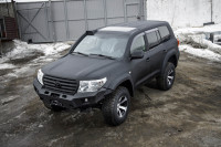 Бампер силовой передний STC тип Revo Toyota Land Cruiser 200 2008-2015 с защитной дугой и противотуманными фарами