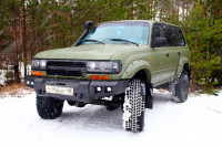 Силовой бампер передний АМЗ для Toyota Land Cruiser 80 (серия Д)