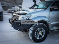 Бампер силовой передний STC тип REVO для Toyota Hilux 2011-2014 с защитной дугой, ПТФ и балкой дальнего света