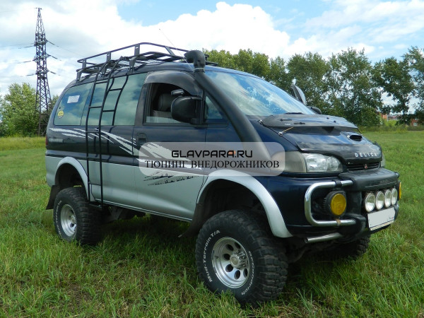 Экспедиционный багажник Mitsubishi Delica (Булка) с высокой крышей