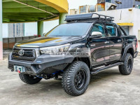 Бампер силовой алюминиевый Rival передний для Toyota Hilux 2018-2020 (без ПТФ) 2D.5716.1-NL