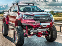 Бампер силовой алюминиевый Rival передний для Toyota Hilux 2018-2020 (без ПТФ) 2D.5716.1-NL