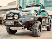 Бампер силовой алюминиевый Rival передний для Toyota Hilux 2018-2020 (без ПТФ) 2D.5716.1-NL