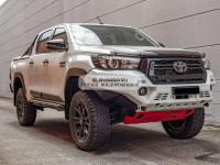 Бампер силовой алюминиевый Rival передний для Toyota Hilux 2018-2020 (без ПТФ) 2D.5716.1-NL