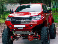 Бампер силовой алюминиевый Rival передний для Toyota Hilux 2018-2020 (без ПТФ) 2D.5716.1-NL