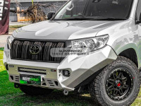 Передний силовой алюминиевый бампер RIVAL для Toyota Land Cruiser Prado 150 2017+ (без ПТФ) 2D.5721.1-NL