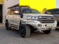 Бампер силовой передний алюминиевый (черный) Rival для Toyota Land Cruiser 200 2015- (без ПТФ) 2D.5719.1-NL