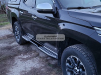 Пороги РИФ силовые для Mitsubishi L200 2019+