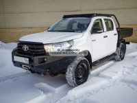 Бампер силовой передний STC для Toyota Hilux 2015+ с противотуманными фарами