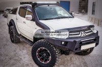 Бампер силовой передний STC тип Revo Mitsubishi Pajero Sport 2008-2015/L200 2013-2015 c противотуманными фарами