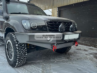 Бампер РИФ силовой передний Toyota Land Cruiser 100 2002+ с доп. фарами, без защитной дуги