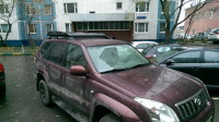 Багажник экспедиционный аэродинамический алюминиевый KDT для Toyota Land Cruiser Prado 120