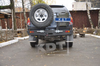 Задний силовой бампер KDT для Mitsubishi L200 2005-2015 под лебедку