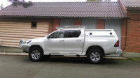 Задний силовой бампер KDT для Toyota Hilux 2015+ под лебедку