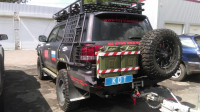 Задний силовой бампер KDT для Toyota Land Cruiser 200 под лебедку, боди-лифт 50 мм