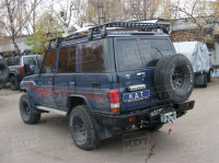 Задний силовой бампер KDT для Toyota Land Cruiser 76 2007+ под лебедку