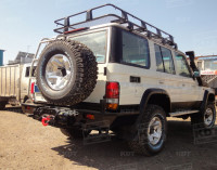 Задний силовой бампер KDT для Toyota Land Cruiser 76 2007+ под лебедку