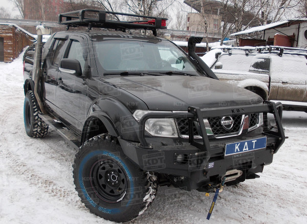 Алюминиевый передний силовой бампер KDT для Nissan Navara D40 и Pathfinder R51