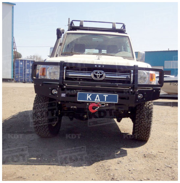 Передний силовой бампер KDT для Toyota Land Cruiser 76/78 2007+