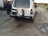 Задний силовой бампер АМЗ на Mitsubishi Pajero 3