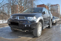 Передний силовой бампер АМЗ для Mitsubishi L200 2006-2013