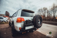 Задний силовой бампер АМЗ для Toyota Land Cruiser 200