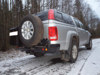 Задний силовой бампер АМЗ на Volkswagen Amarok