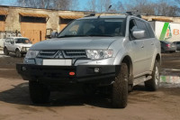 Бампер передний силовой OJeep для Mitsubishi L200 2005-2015 / Pajero Sport 2 + доп. опции