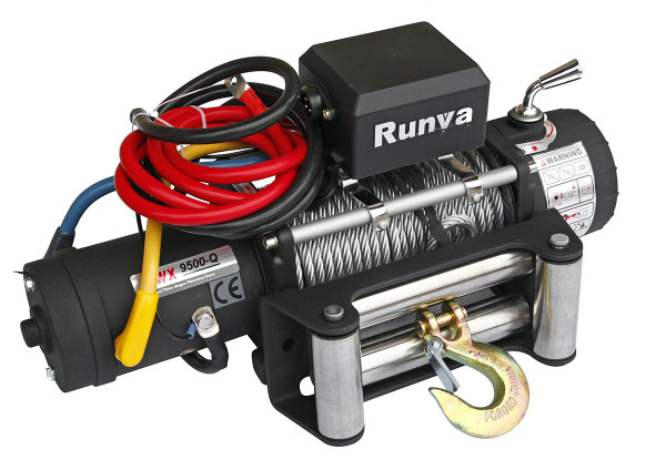 Лебёдка электрическая 12V Runva 9500-Q EVO lbs 4350 кг Спорт